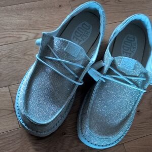 Hey Dude - Glittery Silver